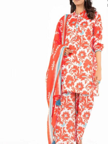 Alkaram 3 Piece Digital Voil Lawn DC 01