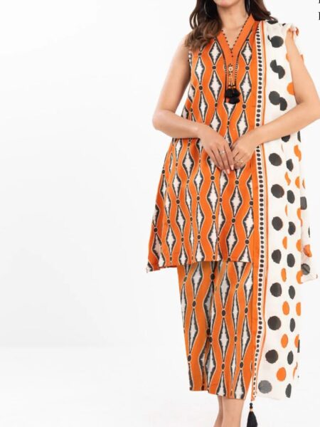 Alkaram 3 Piece Digital Voil Lawn DC 04