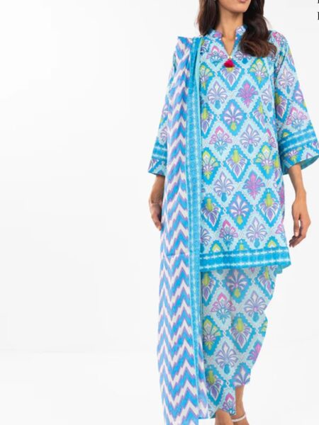 Alkaram 3 Piece Digital Voil Lawn DC 07