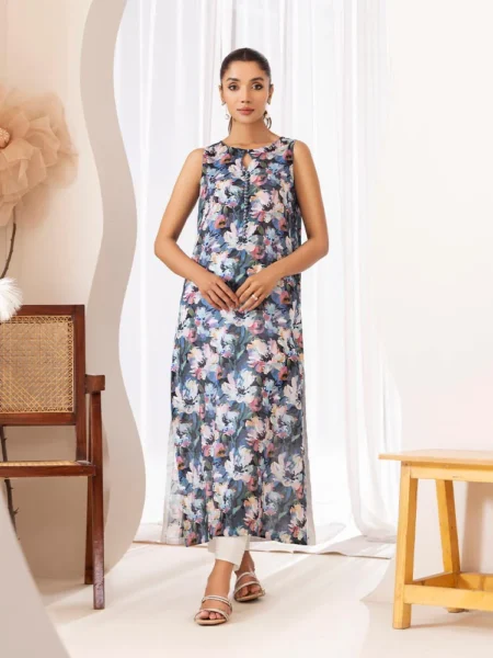 Rose N Rosy Unstitched 2-Piece Lawn BY BINAAS