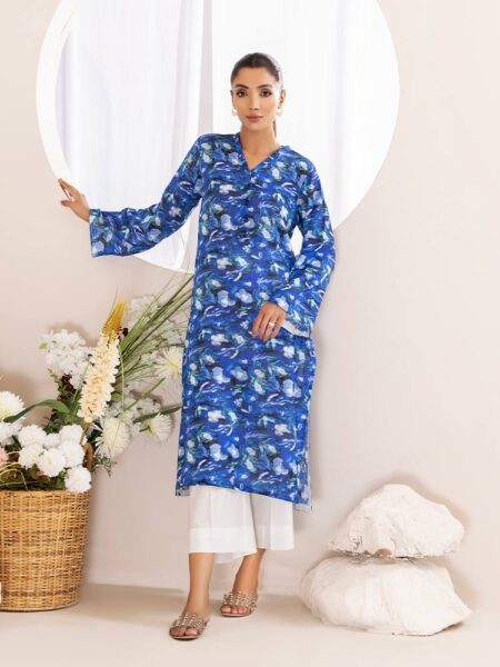 Rose N Rosy Unstitched 2-Piece Lawn BY BINAAS