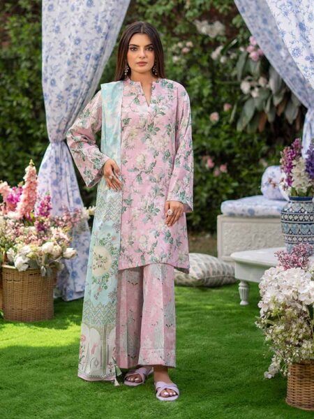 Suffina 3-piece unstitched digital printed lawn by Binaas
