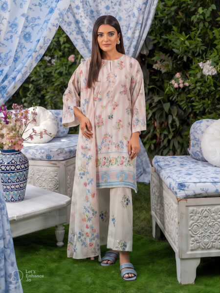 Suffina 3-piece unstitched digital printed lawn by Binaas