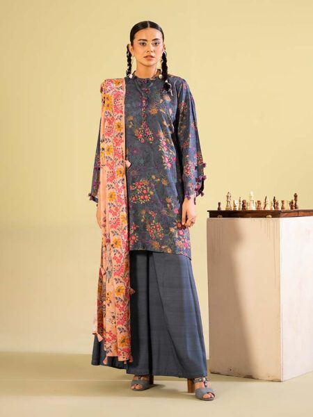 SAAZ 3-Piece Unstitched Winter Collection by Brenish