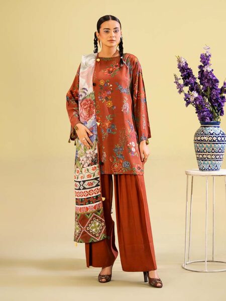 SAAZ 3-Piece Unstitched Winter Collection by Brenish