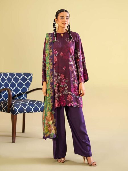 SAAZ 3-Piece Unstitched Winter Collection by Brenish