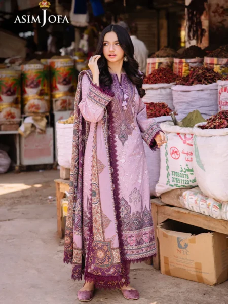ASIM JOFA 3-Piece Khaddar Unstitched- Winter Collection