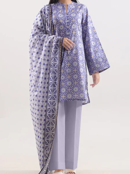 Saya 3 Piece Unstitched Printed Lawn U01-25663-07B