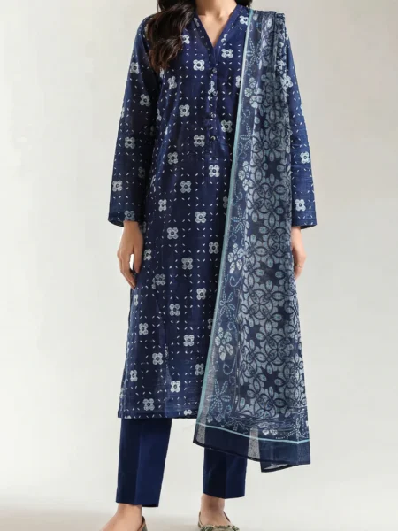 Saya 3 Piece Unstitched Printed Lawn U01-25663-04B