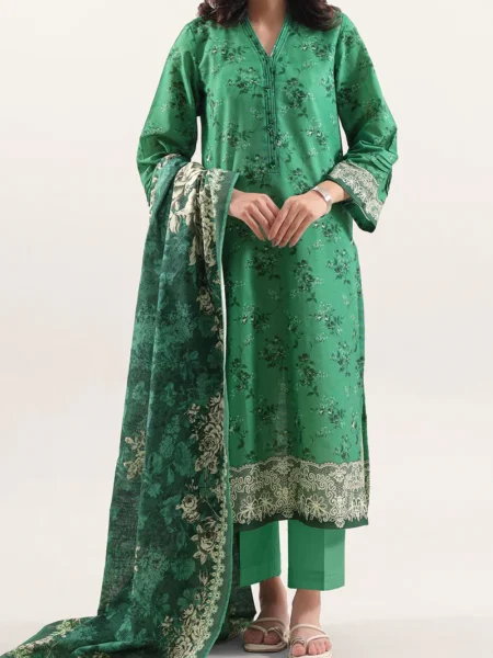 Saya 3 Piece Unstitched Printed Lawn U01-25663-02A